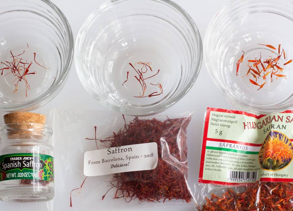 ways to detect original saffron fake saffron